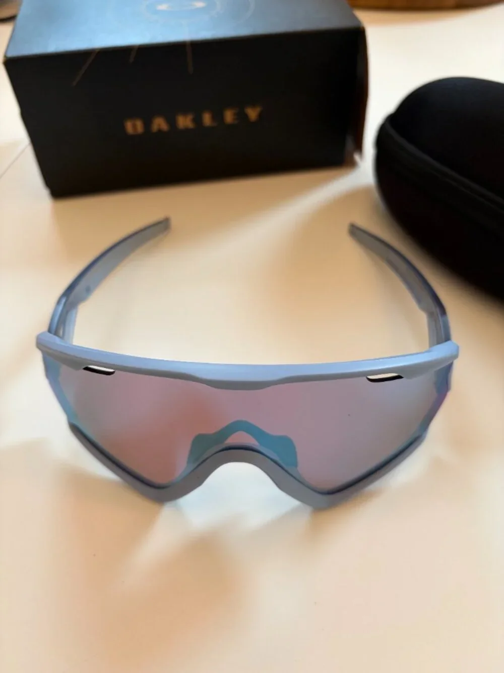 Oakley Wind Jacket 2.0 Sunglasses Matte Transparent Stonewash Prizm Snow